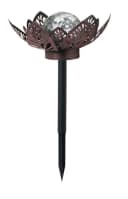 Northpoint LED Wasserlilie Metall Dekolicht mit Timer Bild 1