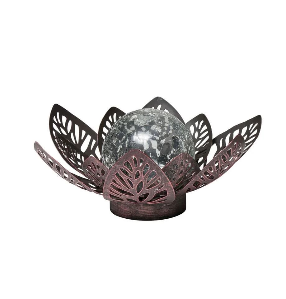 Northpoint LED Wasserlilie Metall Dekolicht mit Timer - Bild 2