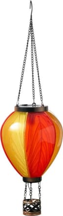Northpoint LED-Hängeleuchte Solar Laterne Heißluftballon Rot Gelb Bild 2