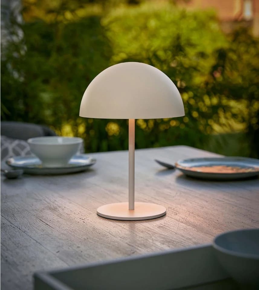 Northpoint LED Tischleuchte Pilzform Metall Akku USB-C Touchschalter Outdoor - Bild 2