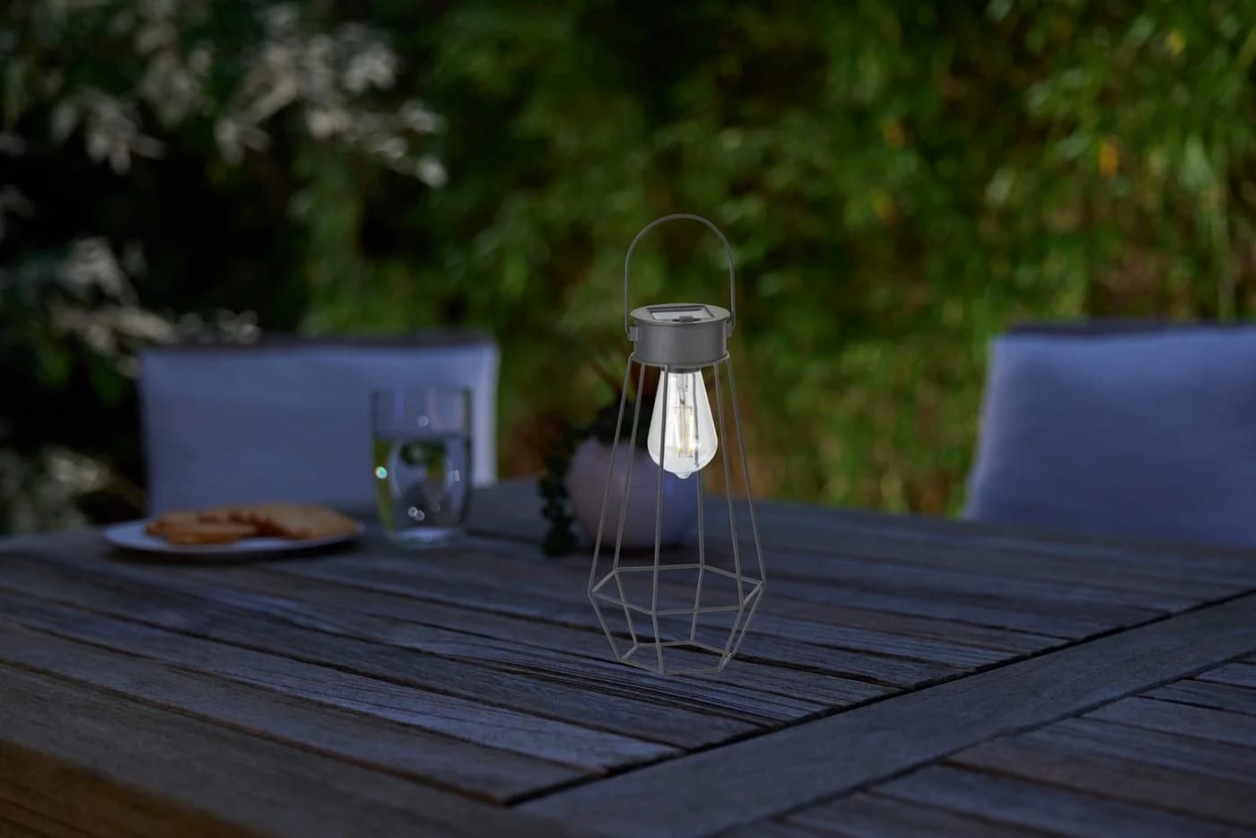 Northpoint LED Solarleuchte Laterne Industrielook Garten Balkon IP44 - Bild 3