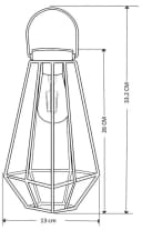 Northpoint LED Solarleuchte Laterne Industrielook Garten Balkon IP44 Bild 4
