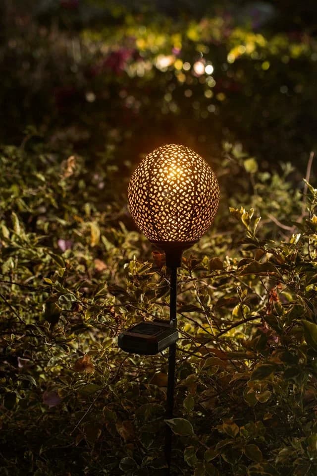 Northpoint Solar-Dekolicht Orientalisch mit LED-Lichtspiel & Dämmerungssensor