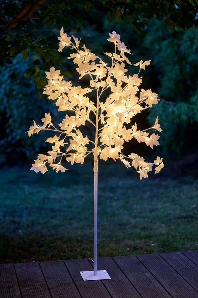 Northpoint LED Baum 120 weiße Blüten Warmweiße LEDs Timer - Bild 2