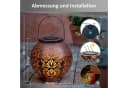 Northpoint LED Solar Laterne Marrakesh 2er-Set Metall Kupfer Bild 3