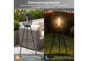 Northpoint Solar-Stehleuchte mit LED & COB-Technologie Warmweiß Bild 4