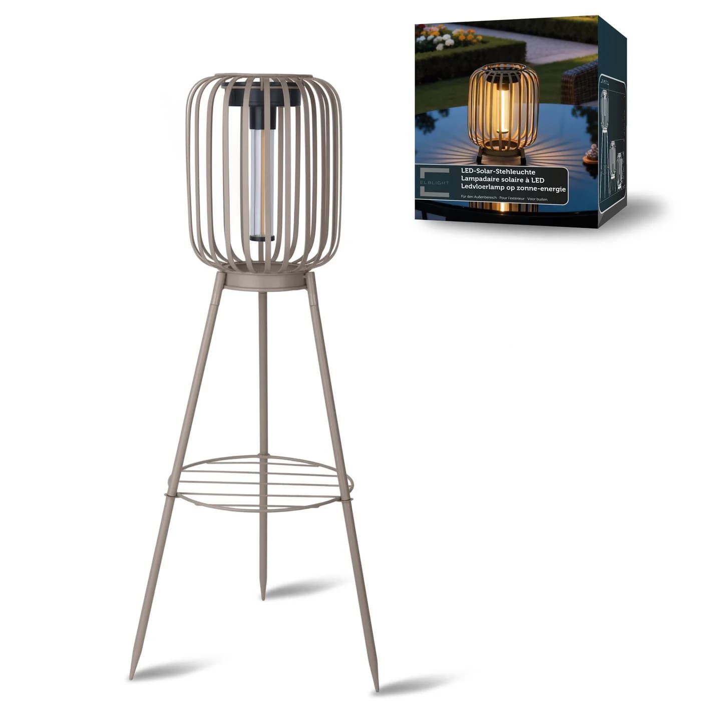 Northpoint LED Solarleuchte Garten Stehleuchte 3in1 warmweiß - Bild 2