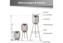 Northpoint LED Solarleuchte Garten Stehleuchte 3in1 warmweiß Bild 3