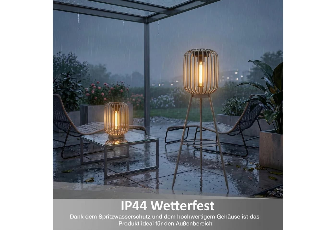 Northpoint LED Solarleuchte Garten Stehleuchte 3in1 warmweiß - Bild 5