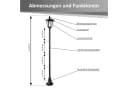 Northpoint LED Solar Gartenlaterne mit Bewegungssensor Bild 1