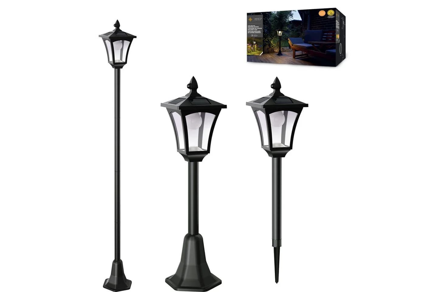Northpoint LED Solar Gartenlaterne mit Bewegungssensor - Bild 2
