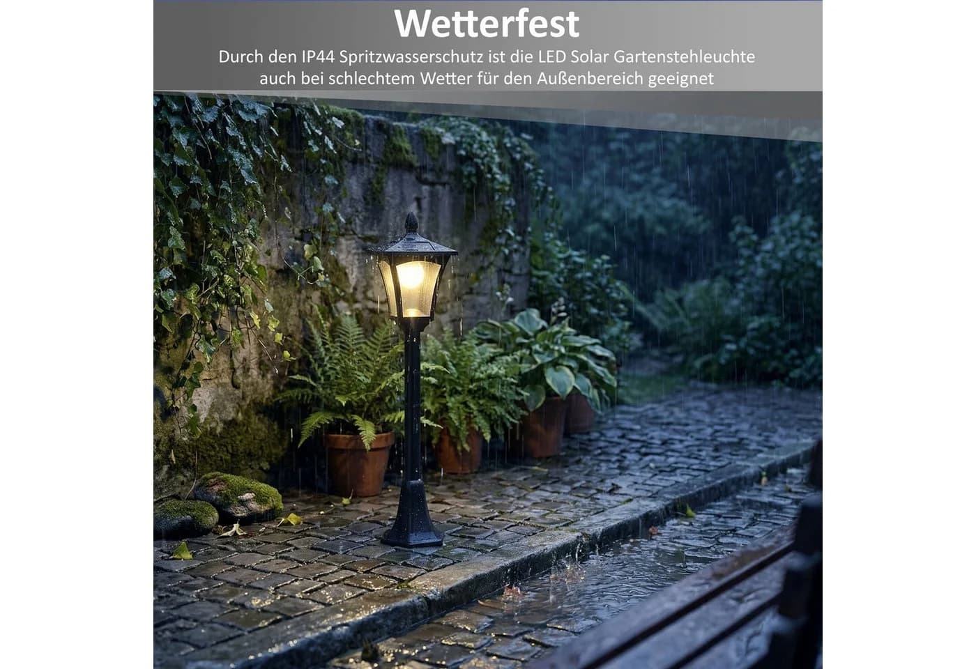 Northpoint LED Solar Gartenlaterne mit Bewegungssensor - Bild 4