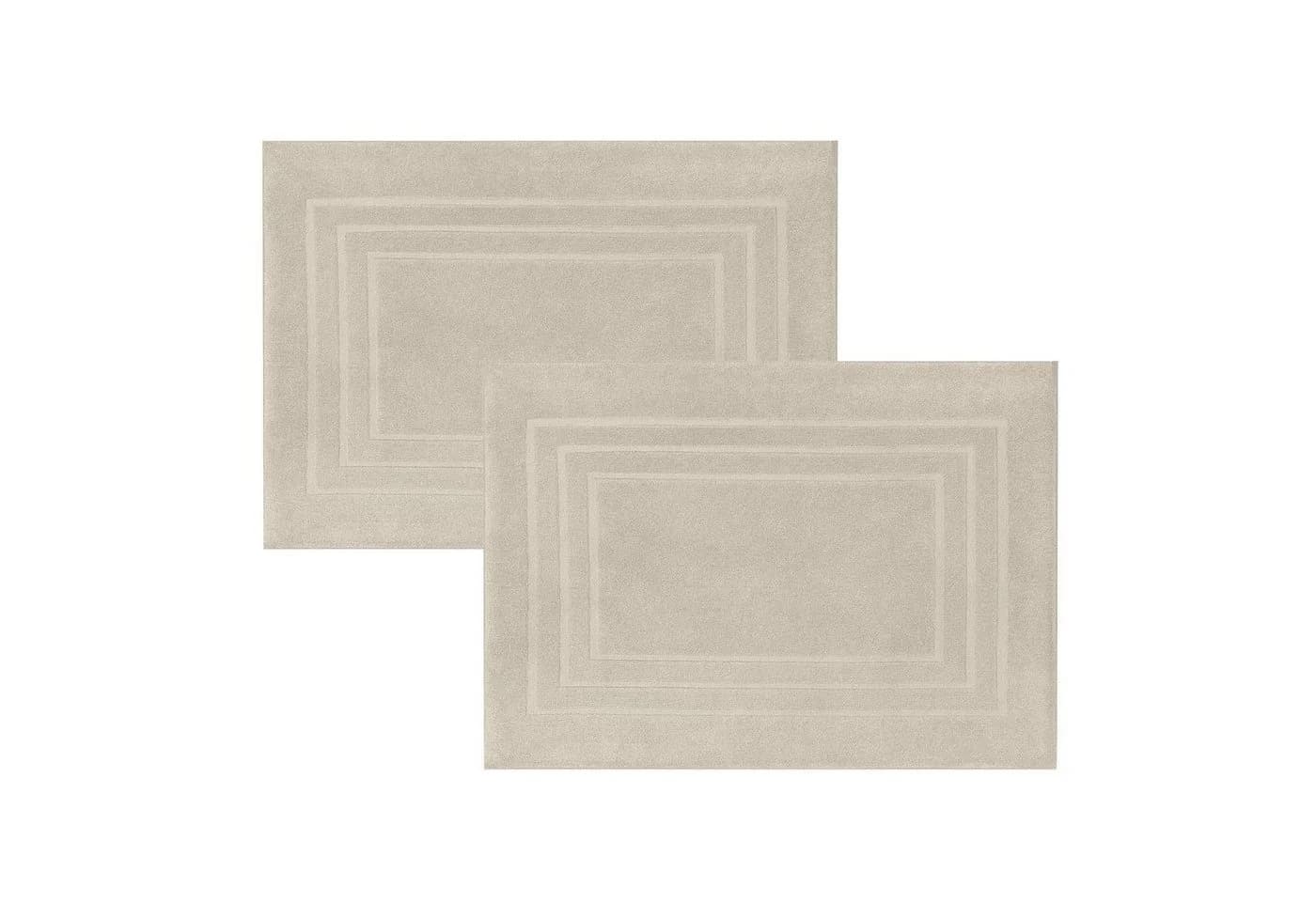 CLASS HOME COLLECTION Duschmatte 2er-Pack Frottee Duschvorleger 50x70 cm