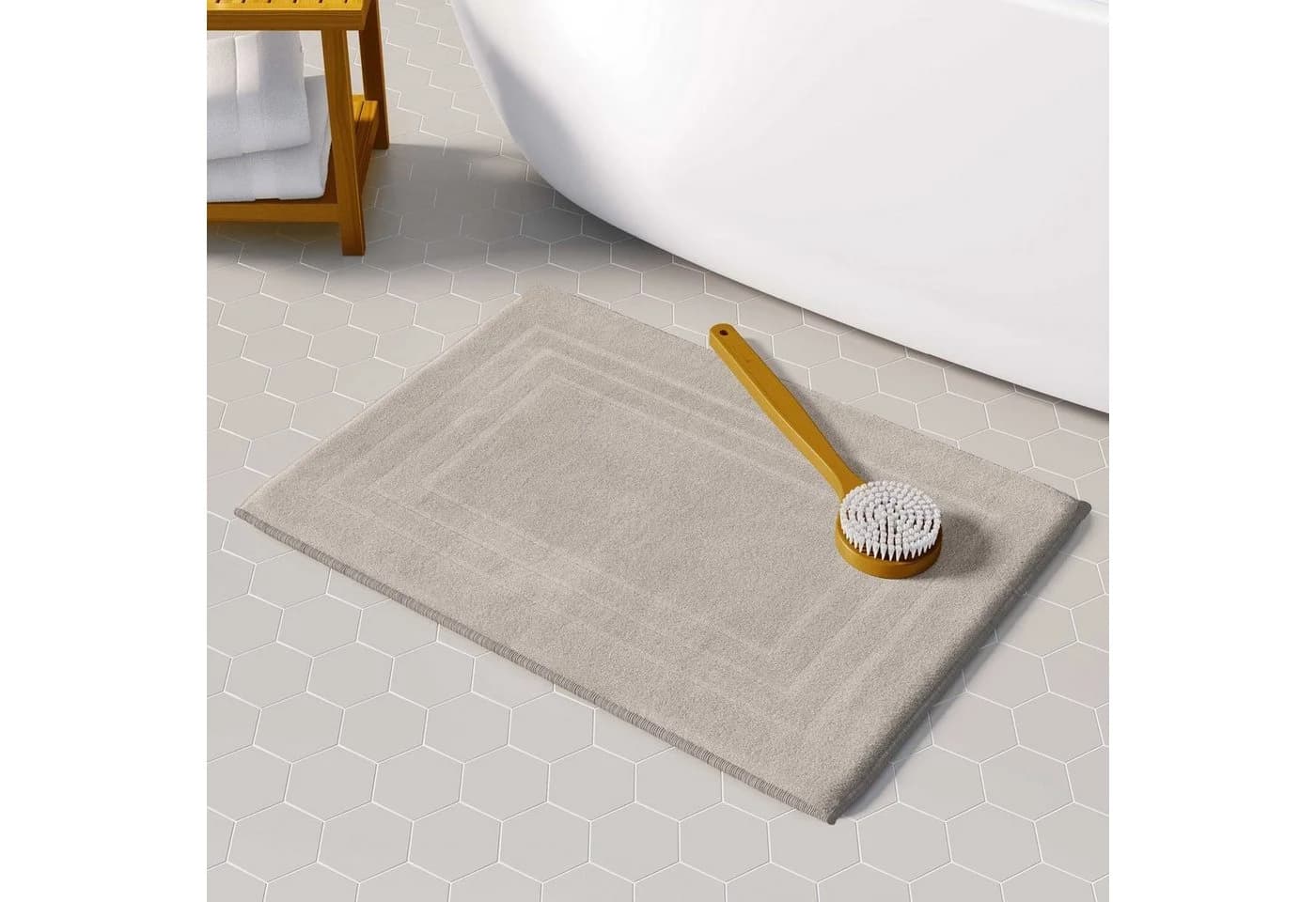 CLASS HOME COLLECTION Duschmatte 2er-Pack Frottee Duschvorleger 50x70 cm - Bild 2