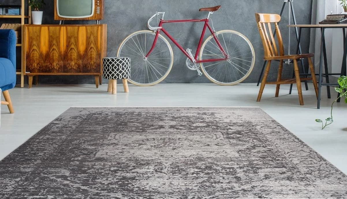 CALO-DELUXE Teppich Rossa 990 Vintage Optik Beige Braun