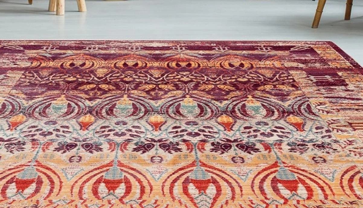 Calo-deluxe Fransenteppich Bunt Vintage Optik
