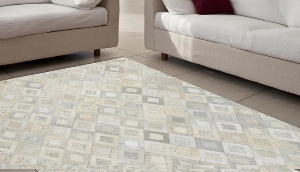 Calo-deluxe Fellteppich Scarllet 110 Silber/Grau 120x170 cm