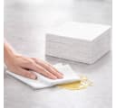 PACKEO Papierserviette 1/4-Falz 33×33 cm Weiß 1-lagig Bild 3