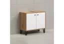 trendteam Waschbeckenunterschrank Weiß Matt Lack Skandi Design Bild 4