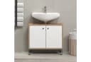 trendteam Waschbeckenunterschrank Weiß Matt Lack Skandi Design Bild 5