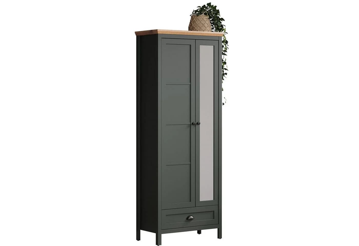 trendteam Garderobenschrank Tannengrün mit Spiegelglas - Bild 3
