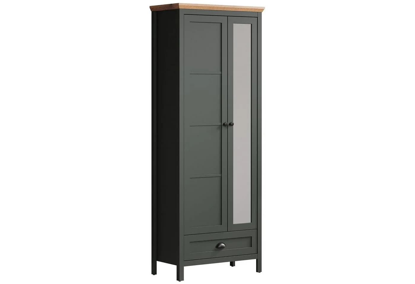 trendteam Garderobenschrank Tannengrün mit Spiegelglas - Bild 4