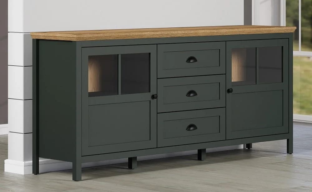 trendteam Sideboard Stanton Tannengrün Eiche - Bild 3