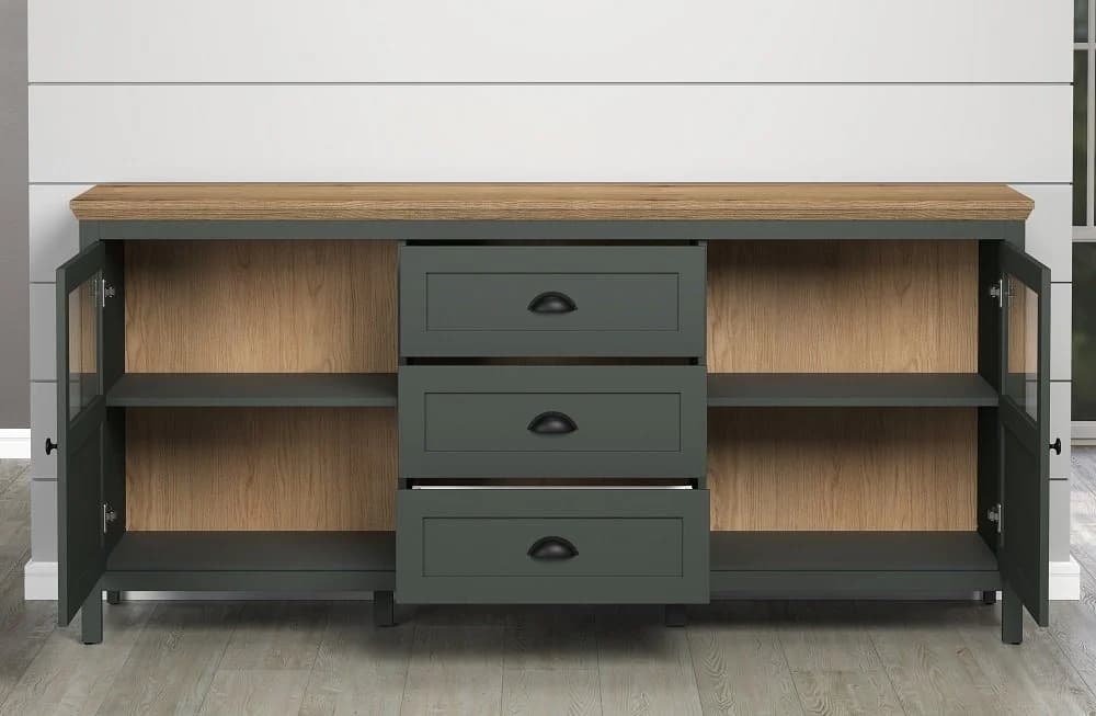 trendteam Sideboard Stanton Tannengrün Eiche - Bild 5