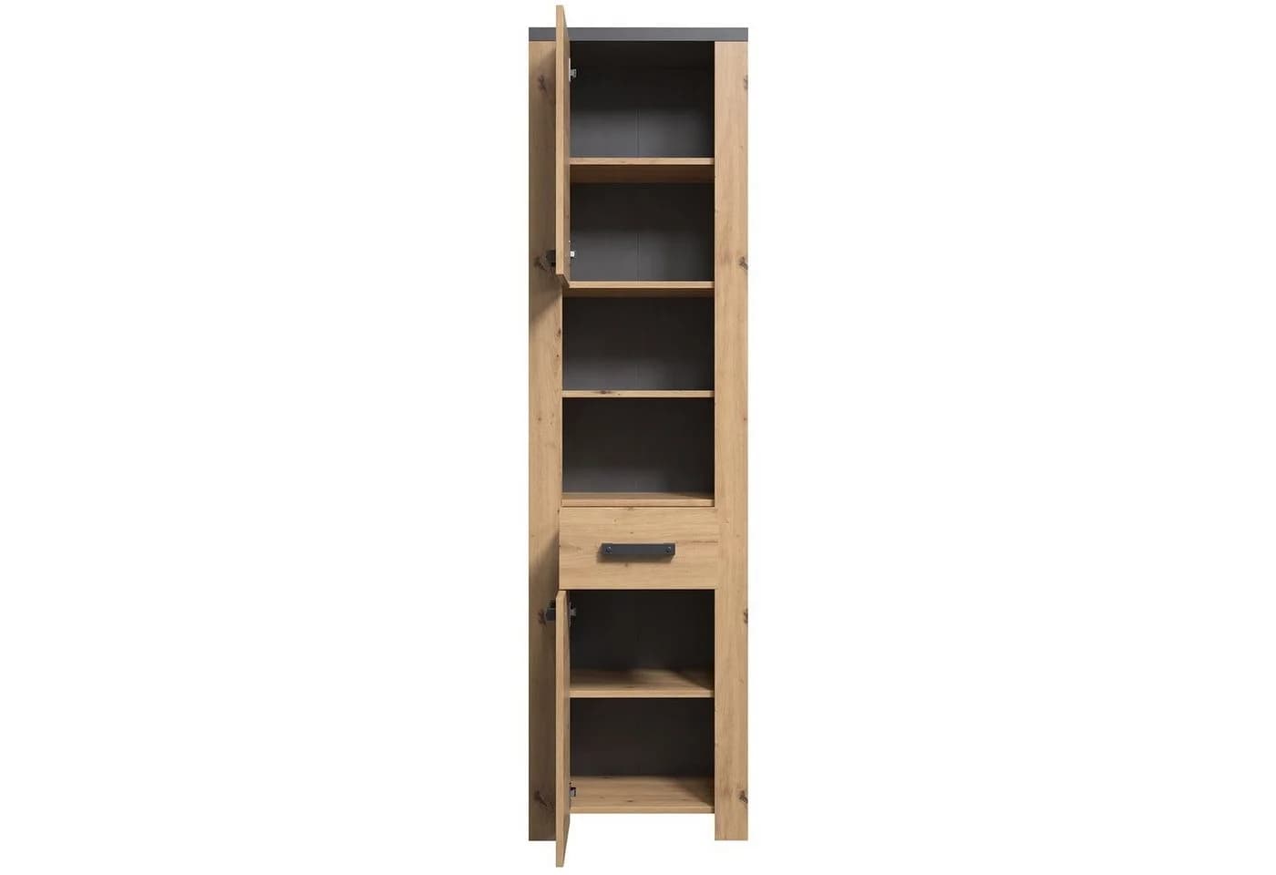 trendteam Hochschrank Badezimmerschrank Eiche Melamin Modern - Bild 5