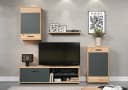 INOSIGN Wohnwand Valetta Set Eiche Anthrazit Modern Bild 2