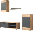 INOSIGN Wohnwand Valetta Set Eiche Anthrazit Modern Bild 4