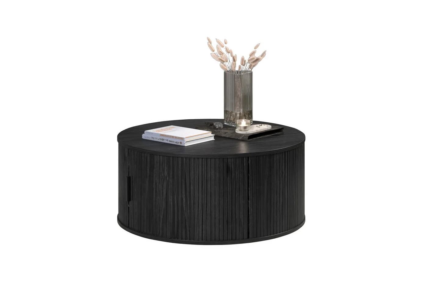 trendteam Couchtisch Ronin Esche Schwarz Rund - Bild 3