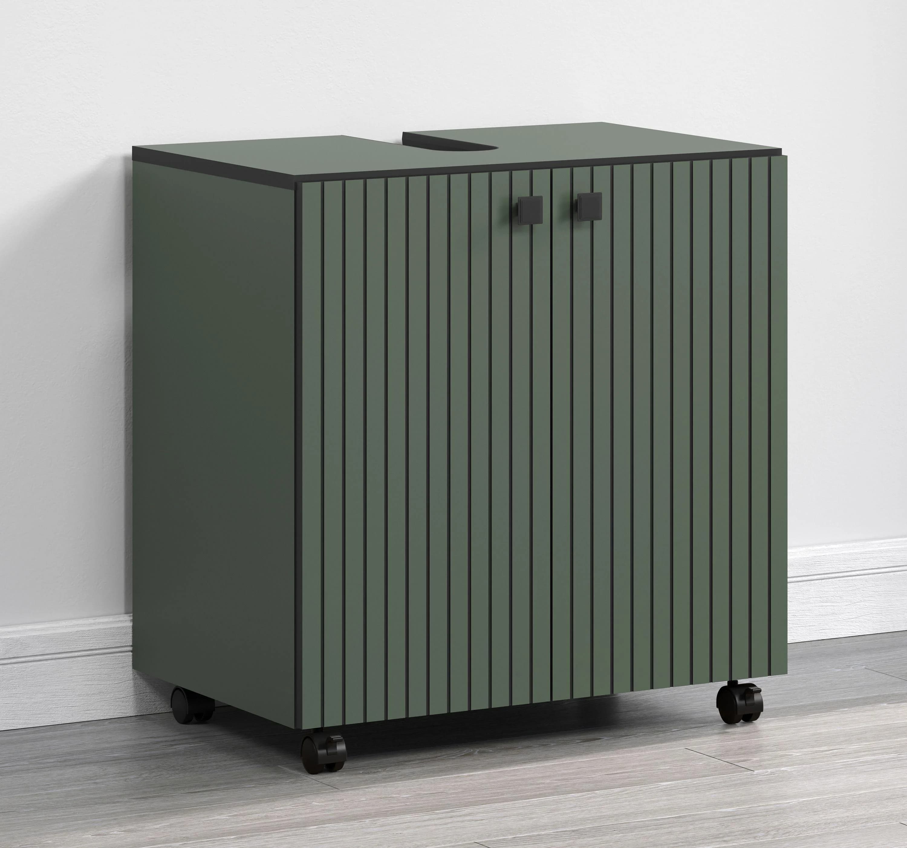 TRENDTEAM Waschtischunterschrank PureBliss Grün
