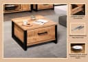 Couchtisch Elda Mango Schwarz Vollauszug Schubladen Home Affaire Bild 4