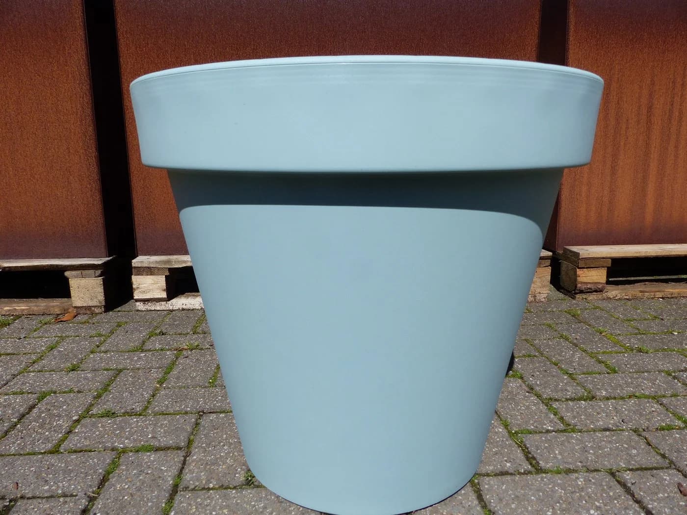 gruenwaren jakubik Pflanzkübel rund blau - Bild 4