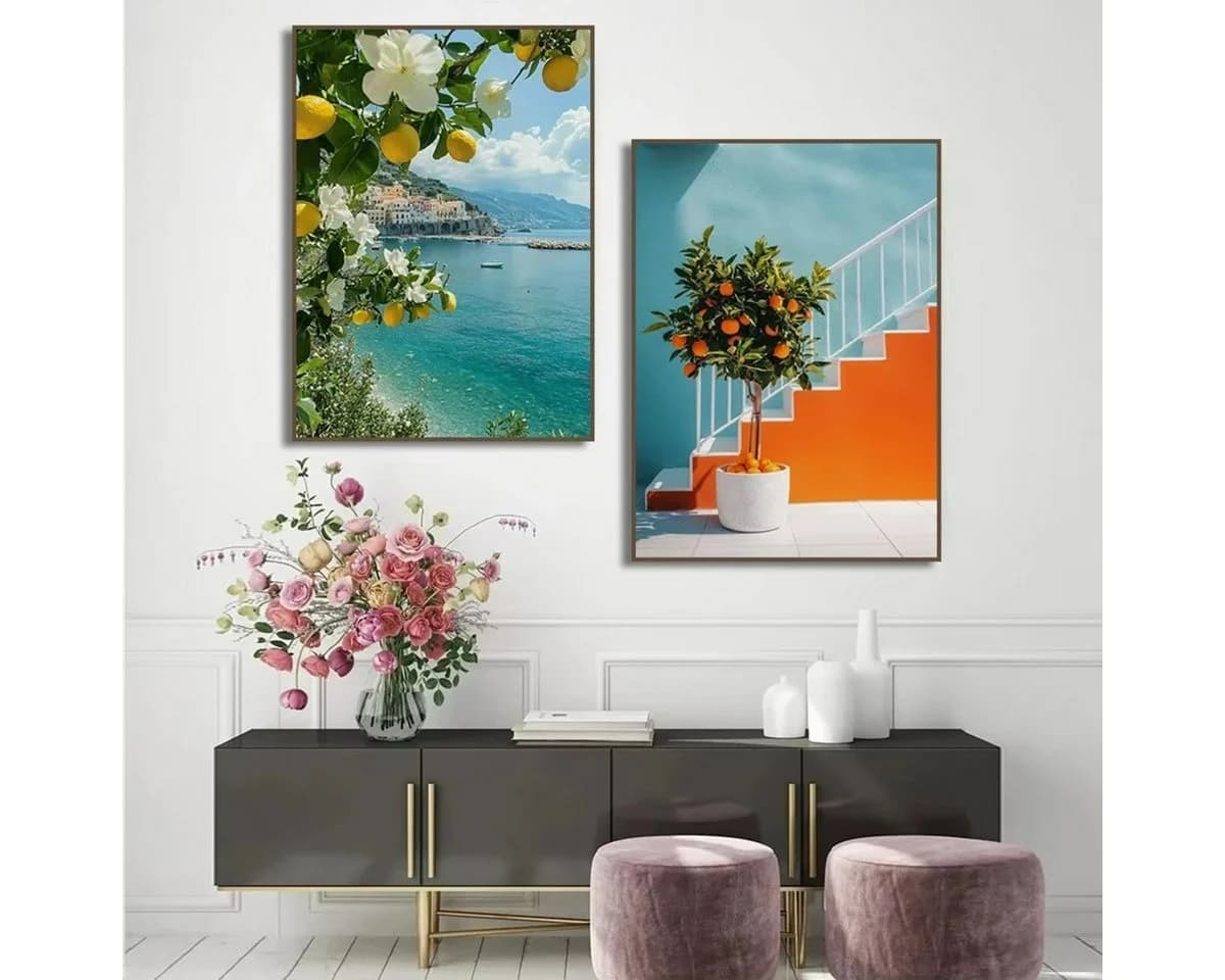 TPFLiving Leinwandbild Italienischer Zitronenbaum 40x60cm - Bild 3