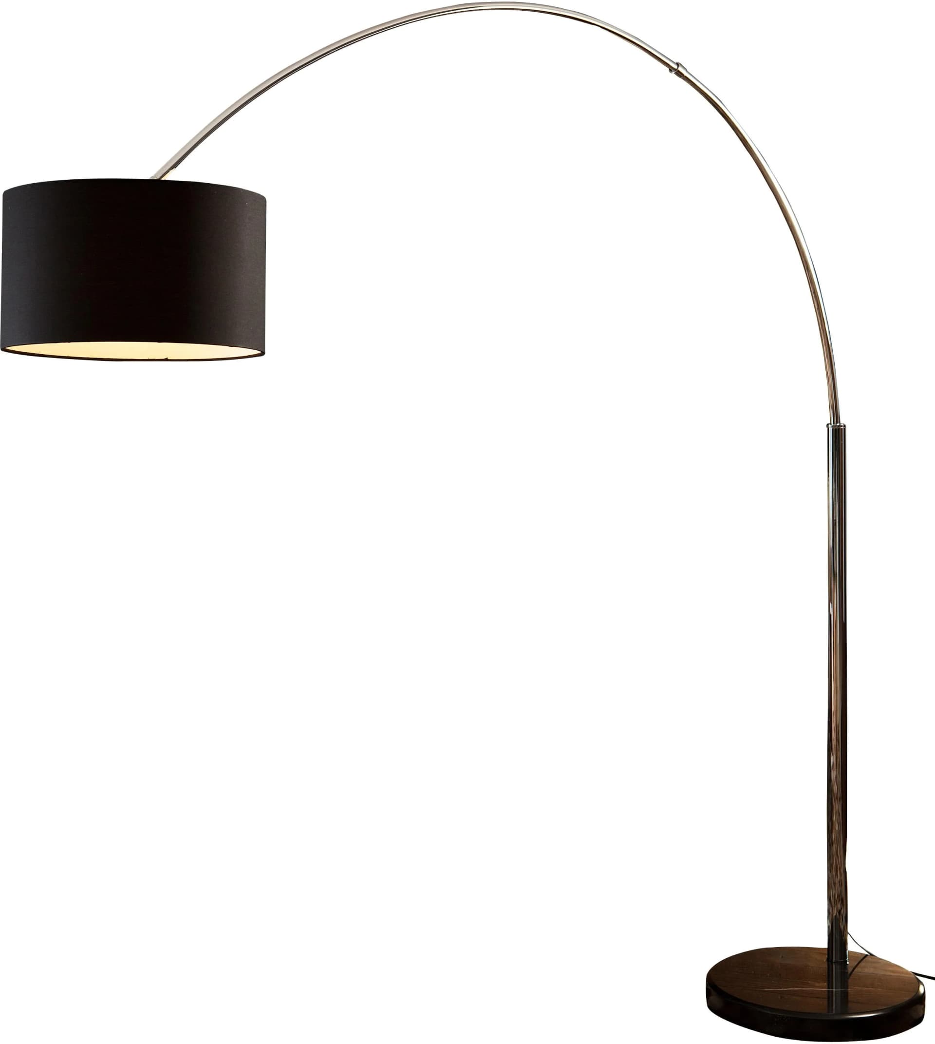 SALESFEVER Bogenlampe Aija Schwarz mit Dimmschalter