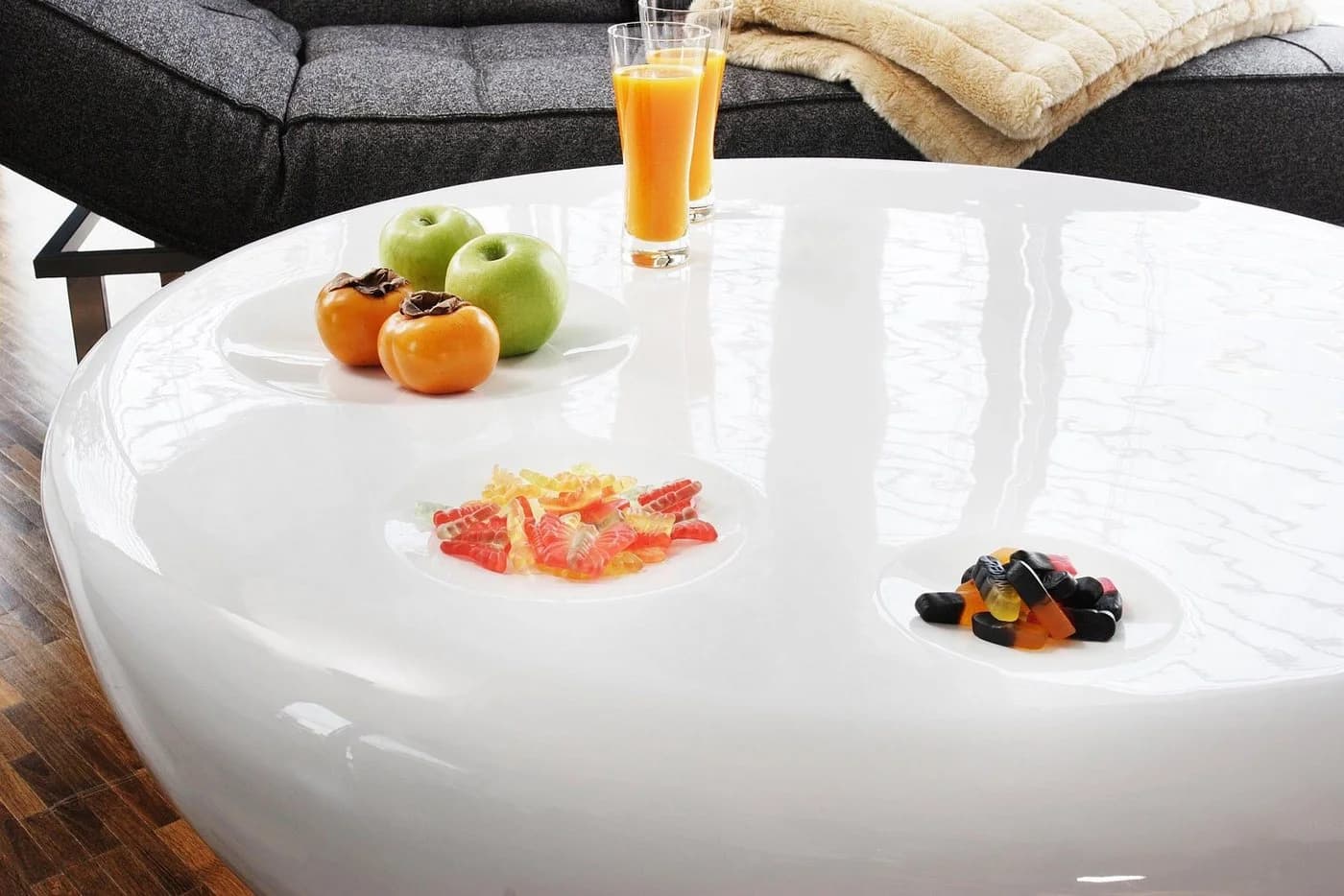 SalesFever Couchtisch Weiß Minimalistisch Hochglanz - Bild 5