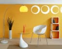 SalesFever Bogenlampe Tammo Orange Chrom Marmorfuß Dimmbar Höhenverstellbar Bild 4