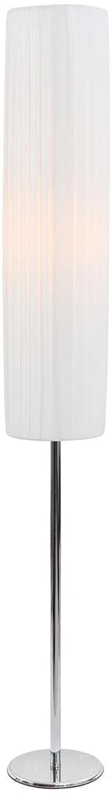 Salesfever Stehlampe Live Weiß/Edelstahl Art Deco