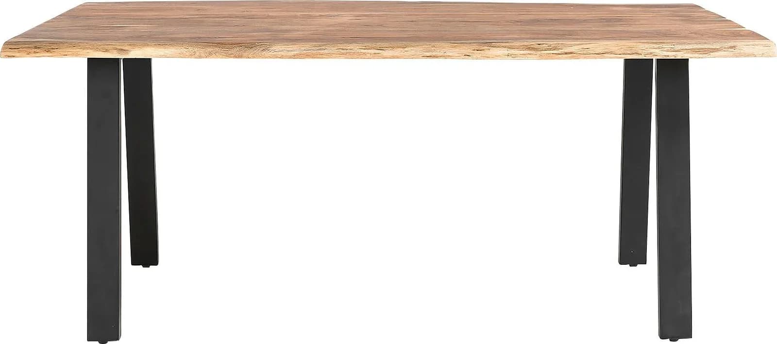 Salesfever Esstisch Akazie 180x90 cm Schwarz/Natur