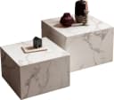 Salesfever Almeria 2er Set Couchtisch Weiß Marmoroptik Bild 5