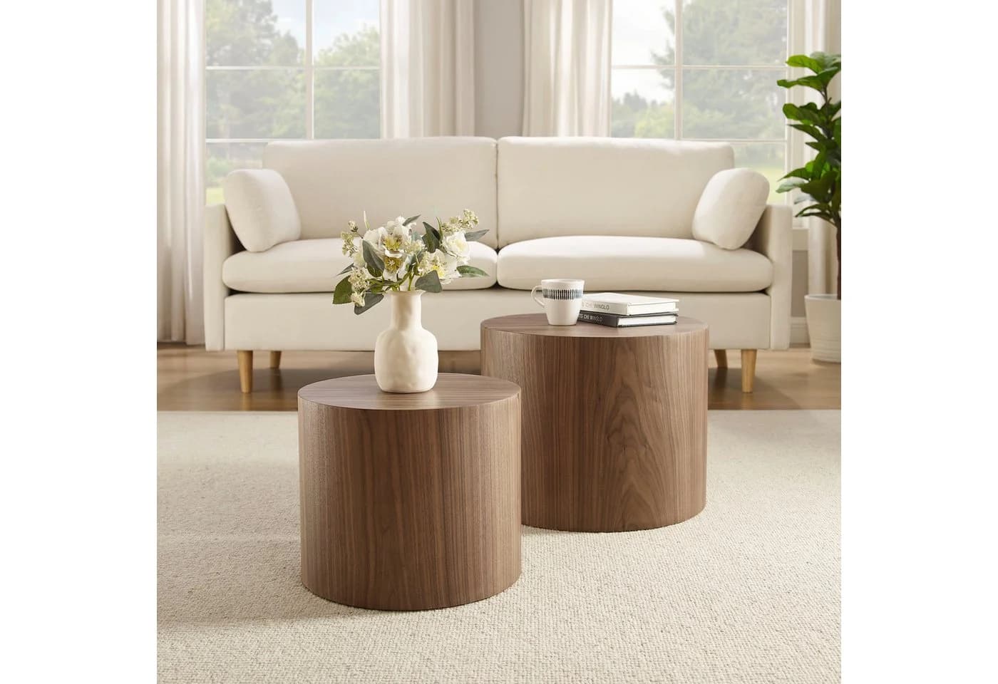 Salesfever Couchtisch 2er-Set Walnuss Modern - Bild 2