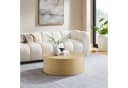 SalesFever Design-Couchtisch Rund Eiche MDF Furnier Bild 2