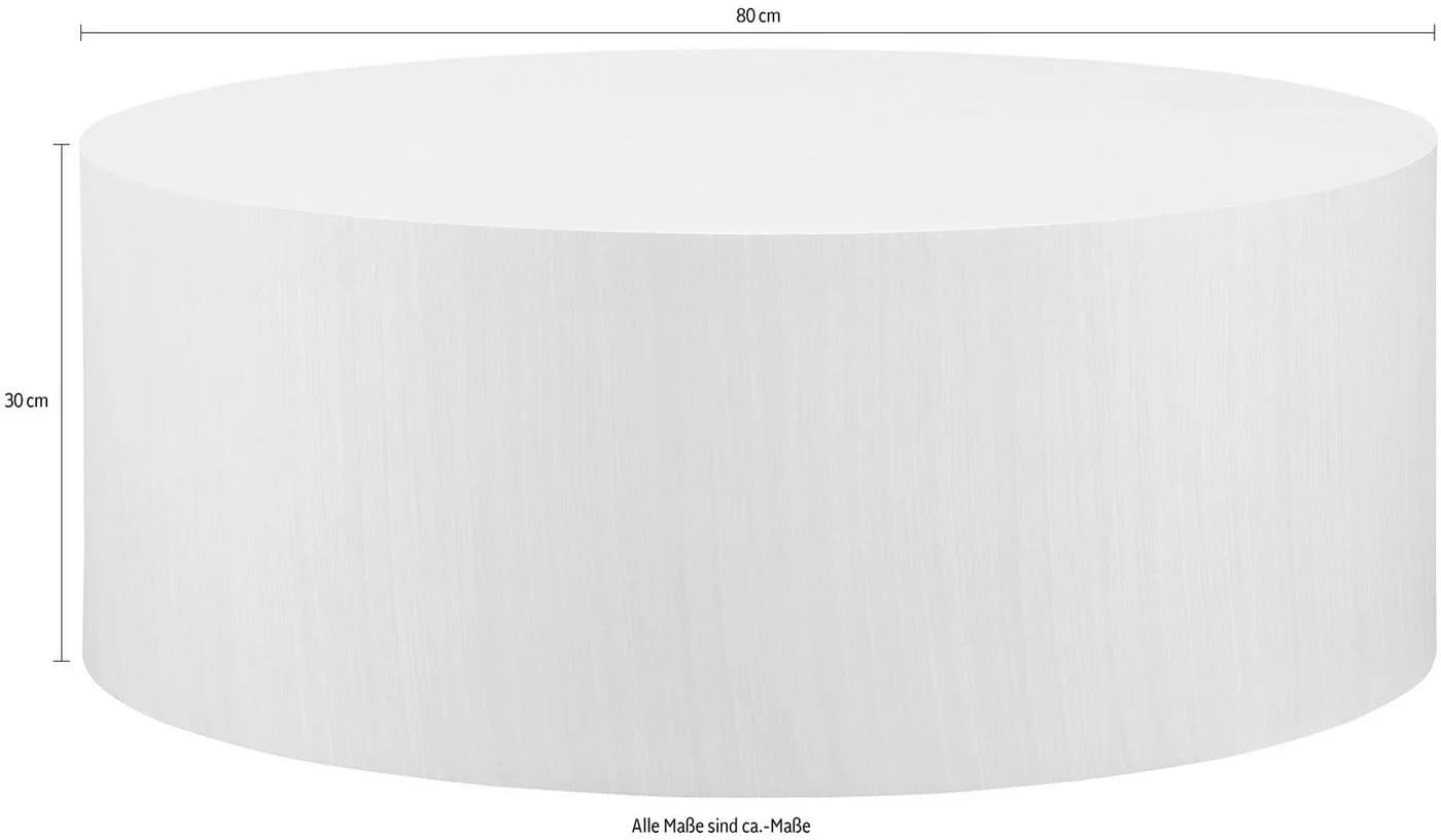 SalesFever Design-Couchtisch Rund Eiche MDF Furnier - Bild 4
