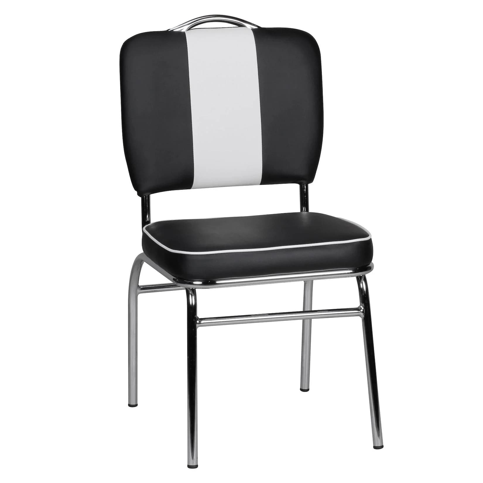 KADIMA DESIGN Retro Esszimmerstuhl 50er-Jahre Diner Style Kunstleder