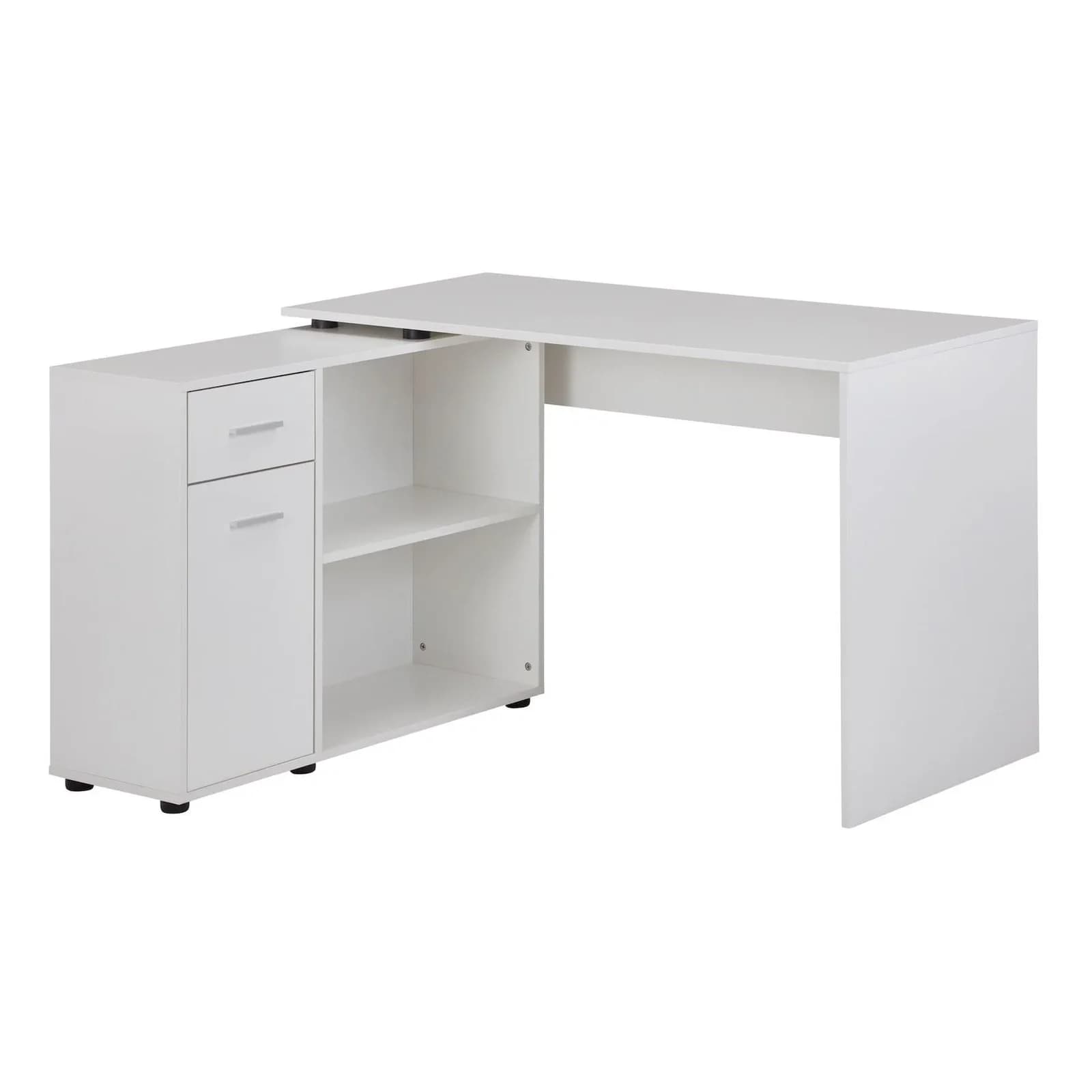 KADIMA DESIGN Schreibtisch mit Regal-Platte und Schublade
