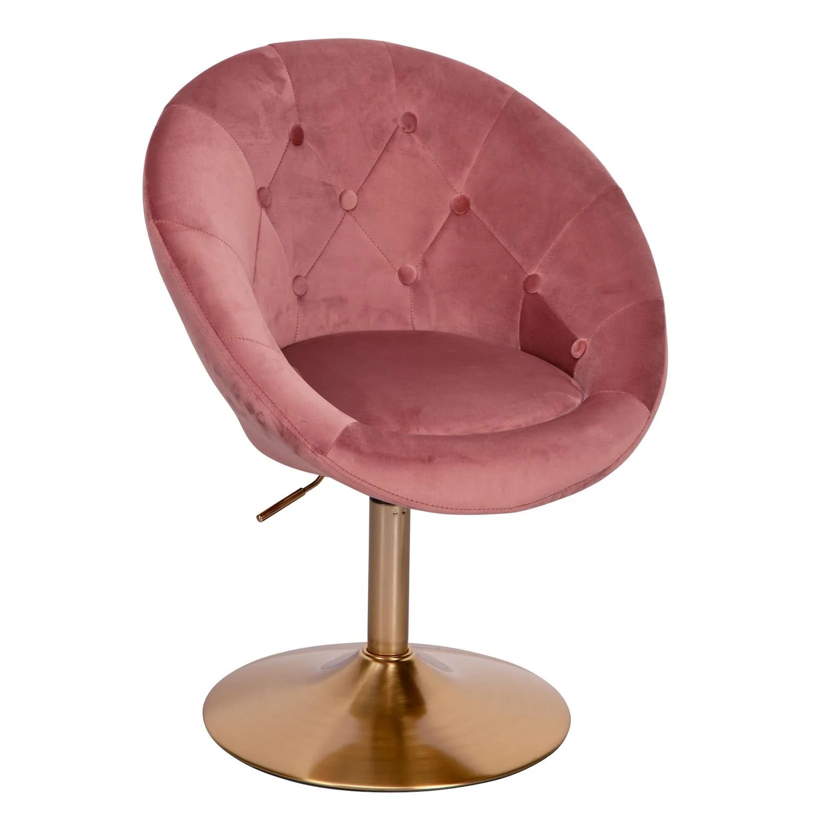 KADIMA DESIGN Chesterfield-Loungesessel ADDA Samt Rosa/Blau/Grau