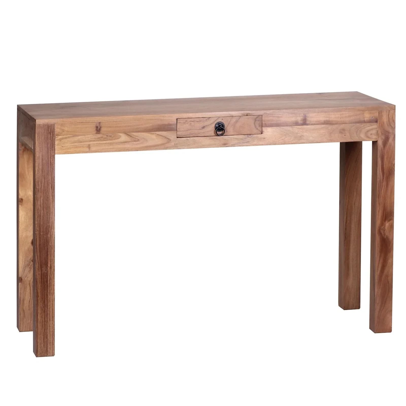 KADIMA DESIGN Konsolentisch NAKO Landhausstil Akazienholz Schublade