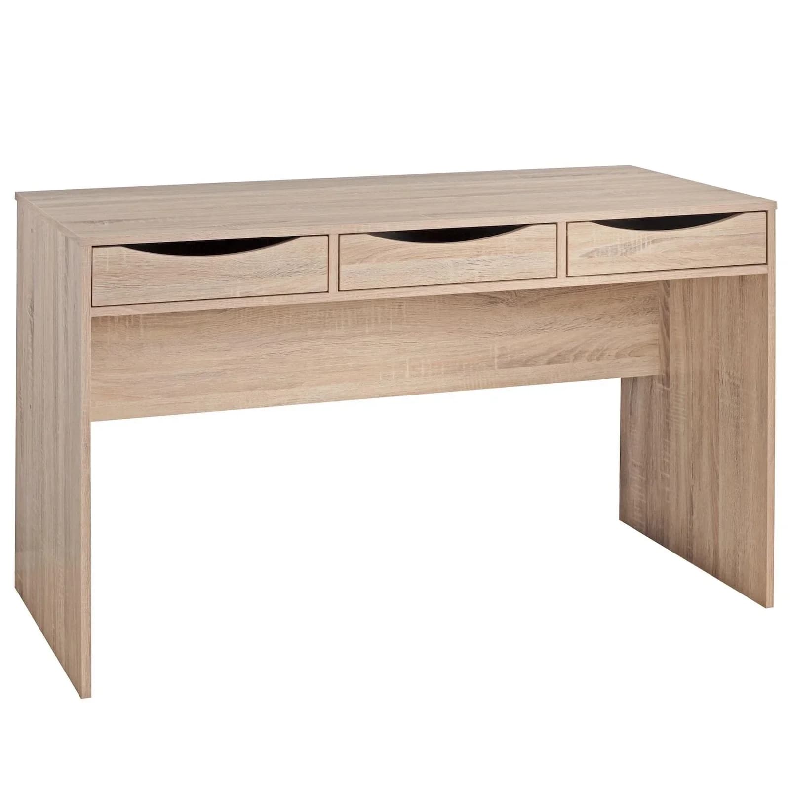 KADIMA DESIGN Schreibtisch Sonoma Eiche mit Schubladen